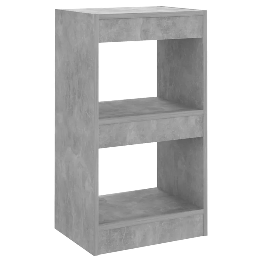Bibliothèque/Séparateur de pièce Gris béton 40x30x72 cm - 2