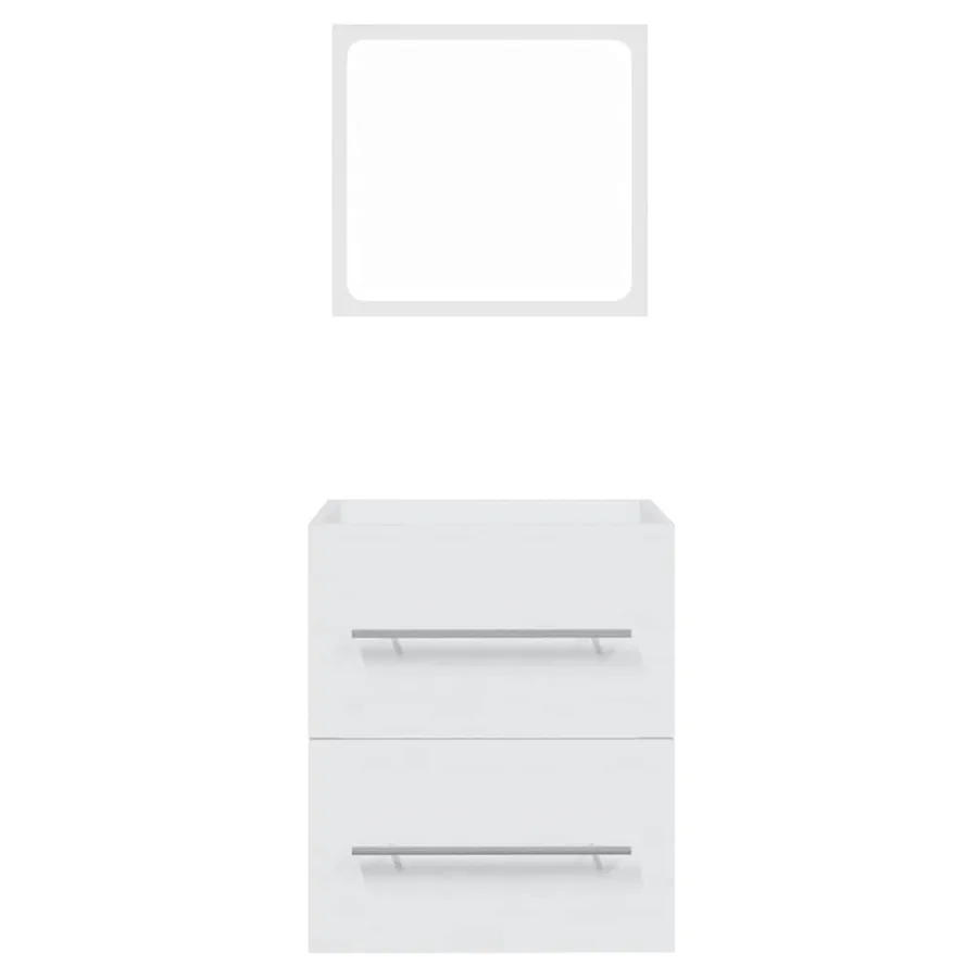 Armoire de salle de bain avec miroir Blanc 41x38,5x48 cm - 5