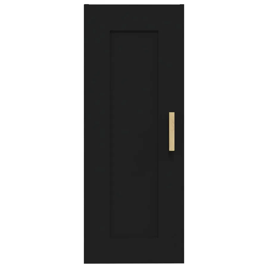 Armoire murale Noir 35x34x90 cm Bois d'ingénierie - 5
