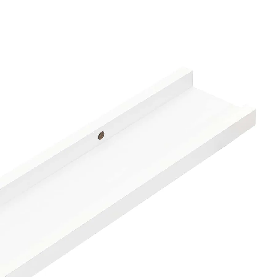Étagères murales 2 pcs Blanc 115x9x3 cm - 9