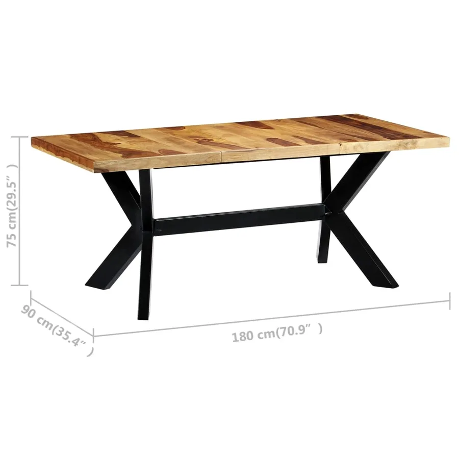 Table à manger 180x90x75 cm Bois massif - 5