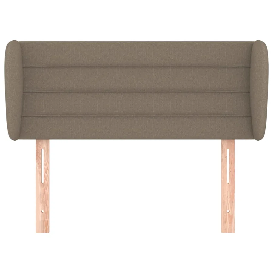 Tête de lit avec oreilles Taupe 103x23x78/88 cm Tissu - 3