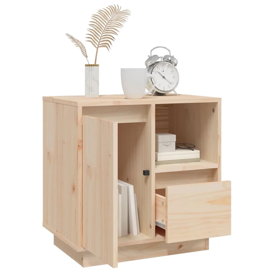 Table de chevet 50x34x50 cm Bois de pin massif - 5