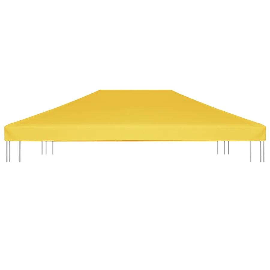 Toile de toit de belvédère 270 g/m² 4x3 m Jaune - 3