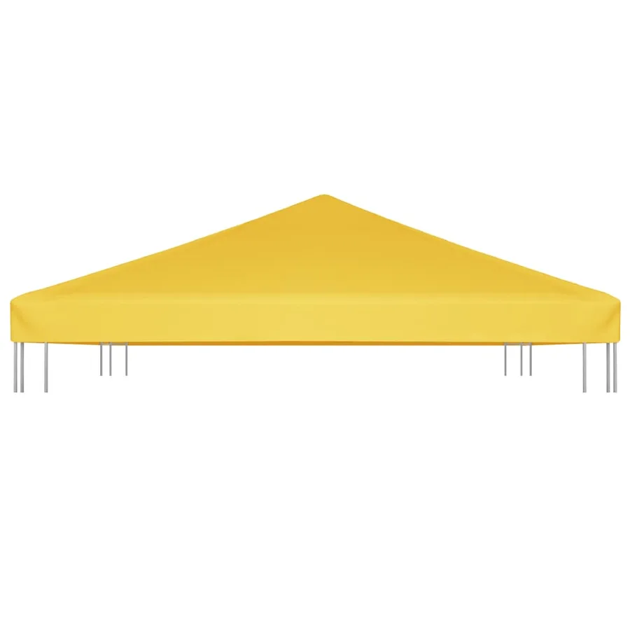 Toile de toit de belvédère 270 g/m² 4x3 m Jaune - 4