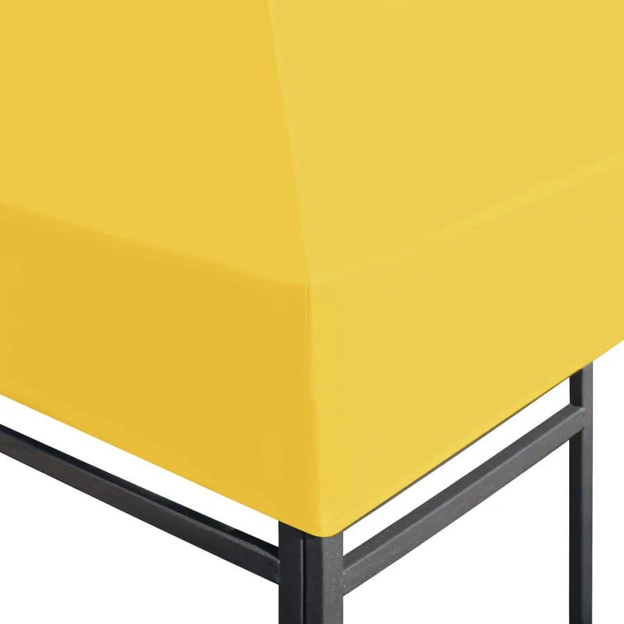 Toile de toit de belvédère 270 g/m² 4x3 m Jaune - 5