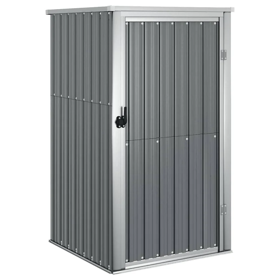 Abri à outils de jardin gris 88x89x161 cm acier galvanisé - 2