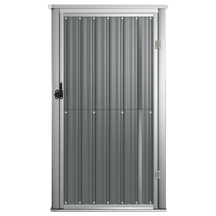 Abri à outils de jardin gris 88x89x161 cm acier galvanisé - 3