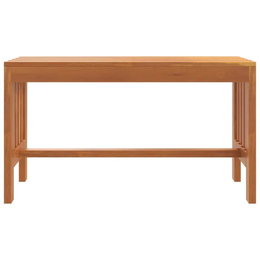 Banc de jardin 80 cm bois massif d'eucalyptus - 3