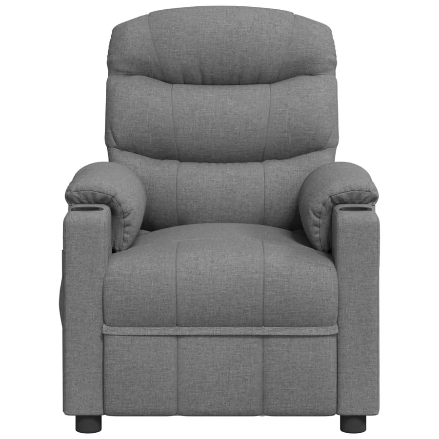 Fauteuil de massage Gris clair Tissu - 3