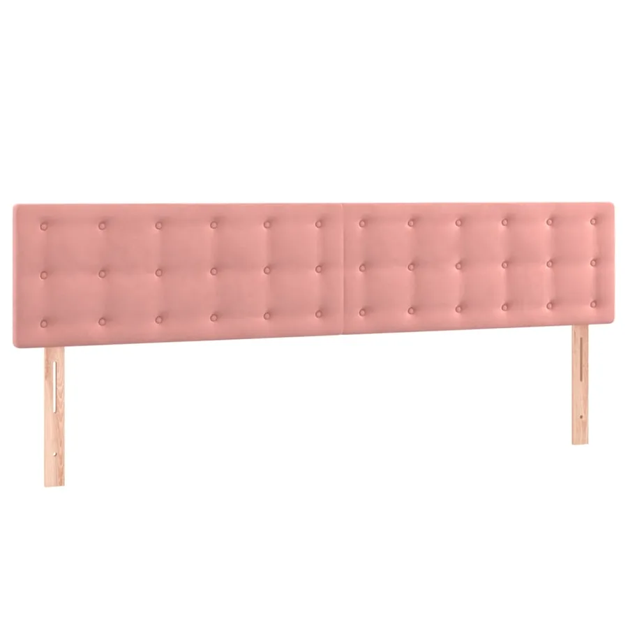 Têtes de lit Rose 180x5x78/88 cm Velours - 2