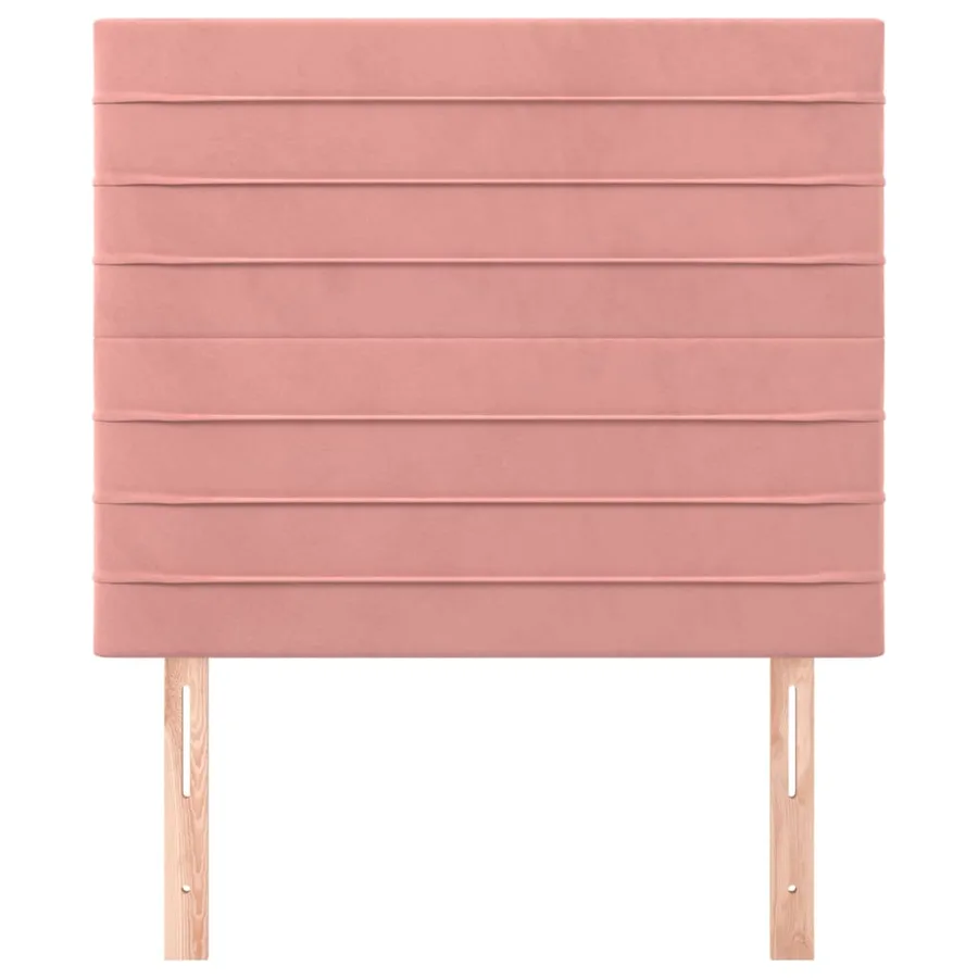 Tête de lit Rose 100x5x118/128 cm Velours - 3