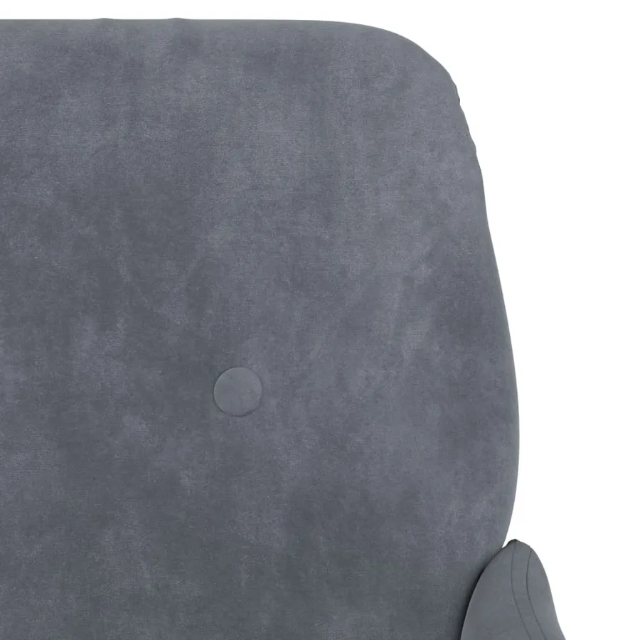 Banc Gris foncé 108x79x79 cm Velours - 6