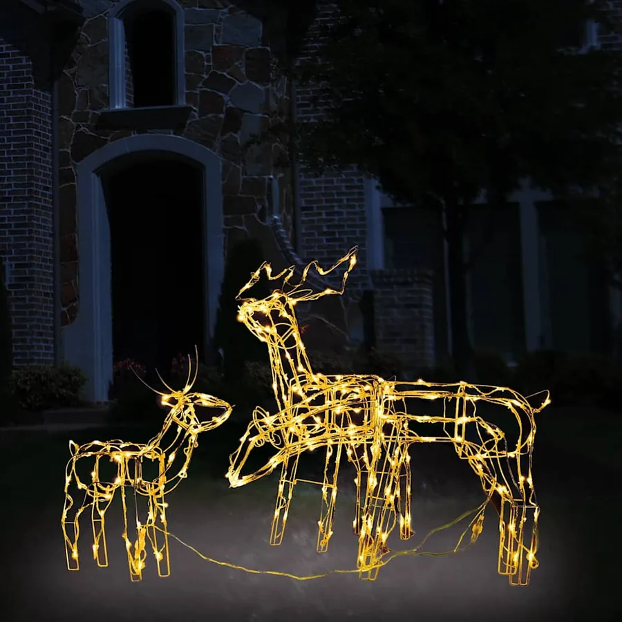 Cordon lumineux de Noël 3 pcs Rennes 229 LED