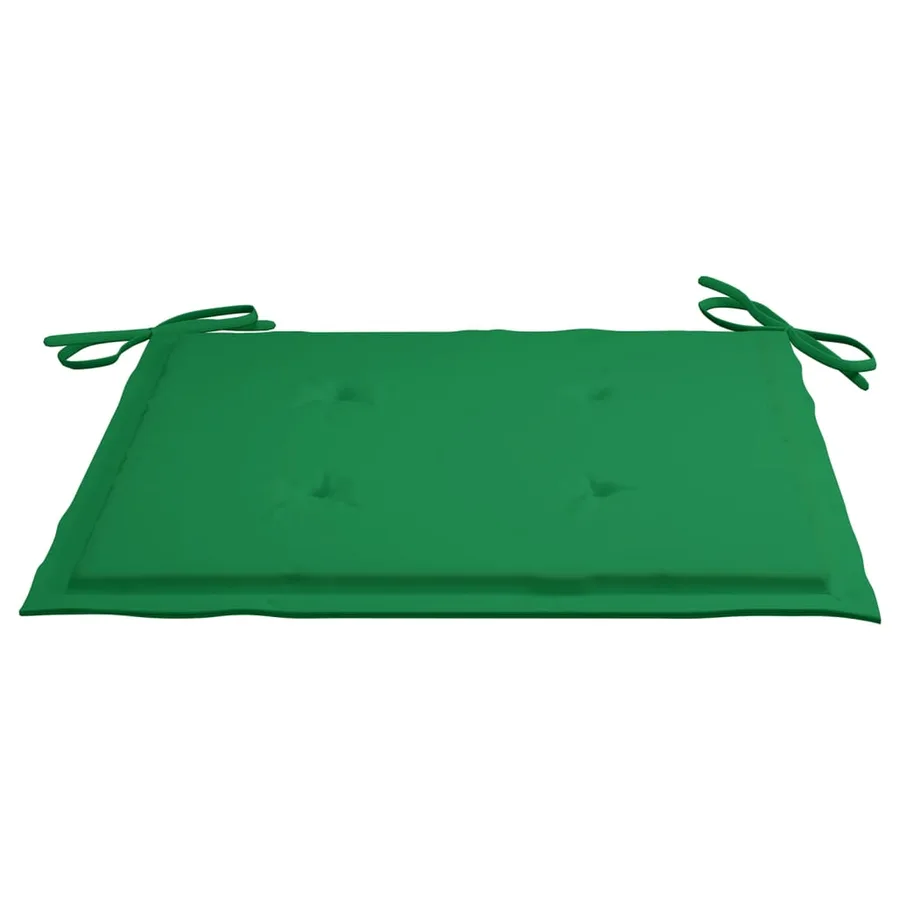 Chaises de jardin avec table à thé et coussins Acacia solide - 9
