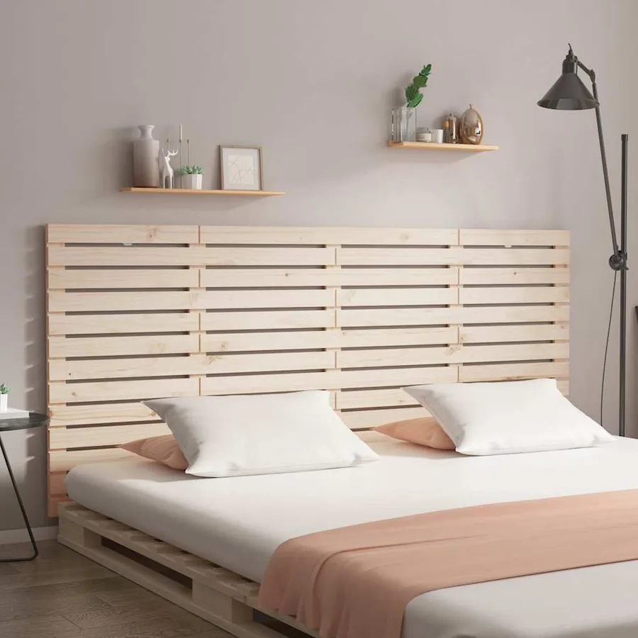 Tête de lit murale 186x3x91,5 cm Bois massif de pin
