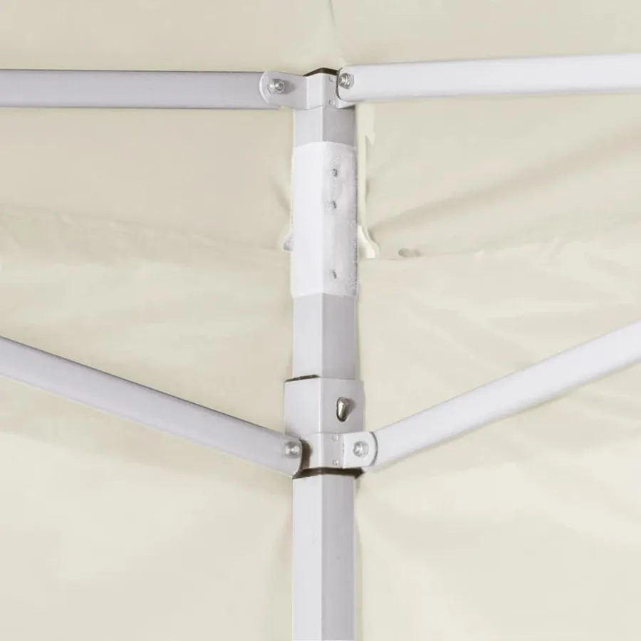 Tente pliable avec 2 parois 291x291x315 cm Crème - 4