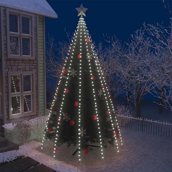Guirlande lumineuse avec 500 LED Blanc froid 500 cm Int/Ext