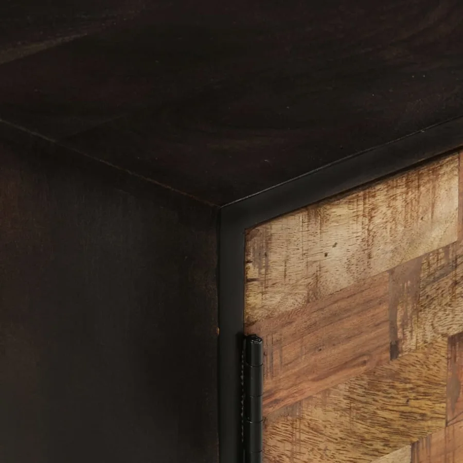 Meuble TV 140x30x45 cm Bois de manguier brut et d'acacia massif - 8