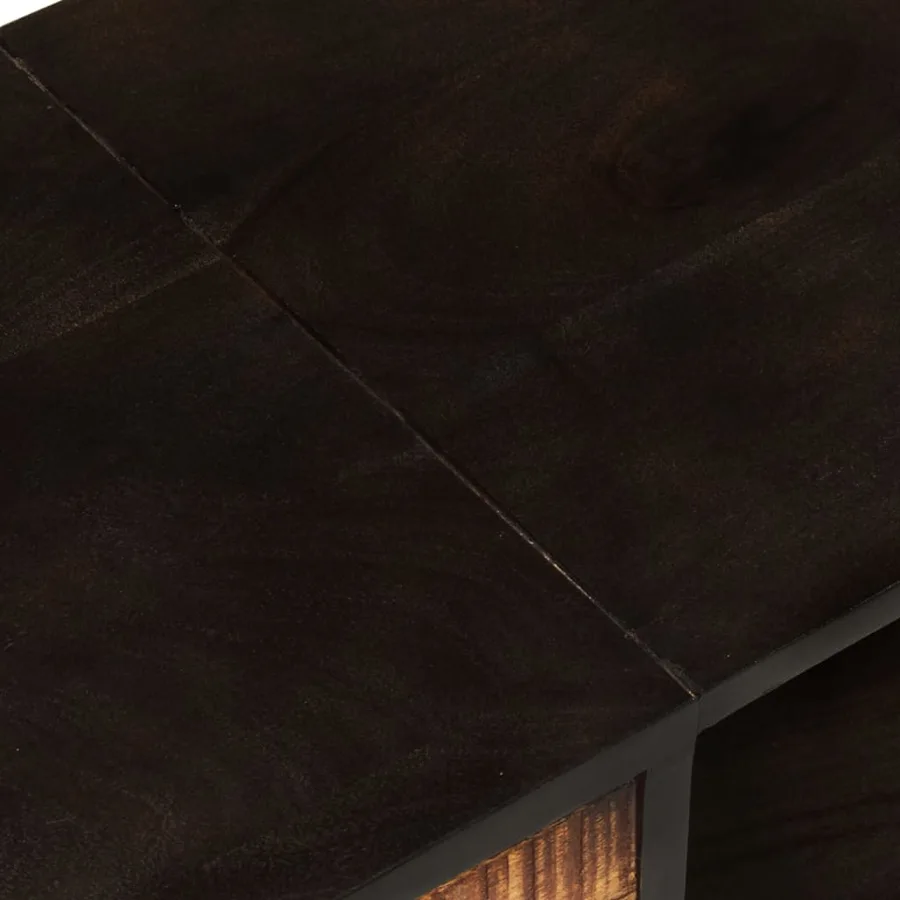 Meuble TV 140x30x45 cm Bois de manguier brut et d'acacia massif - 9