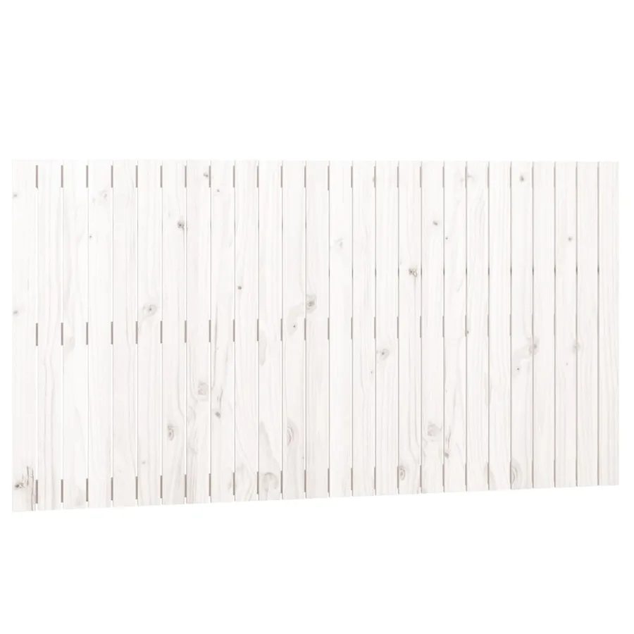Tête de lit murale Blanc 166x3x90 cm Bois massif de pin - 2