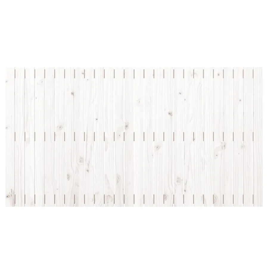 Tête de lit murale Blanc 166x3x90 cm Bois massif de pin - 4