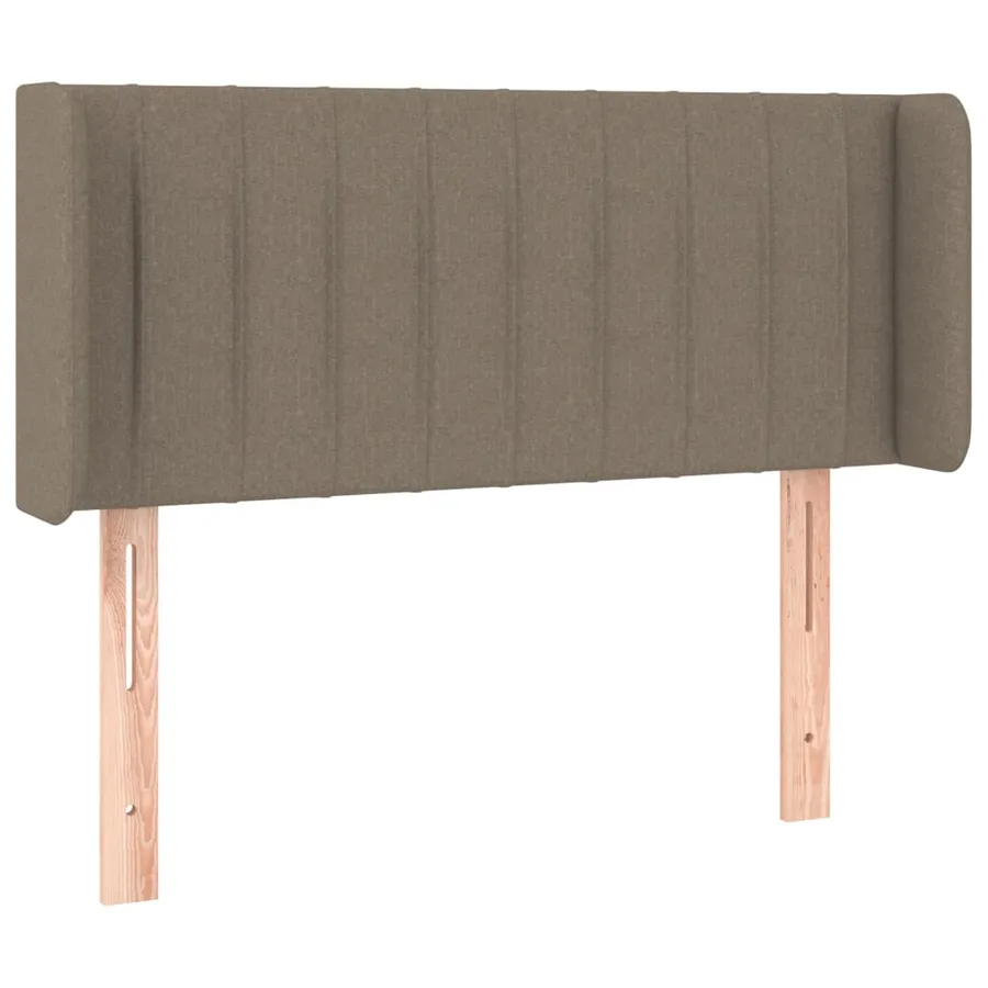 Tête de lit avec oreilles Taupe 103x16x78/88 cm Tissu - 2