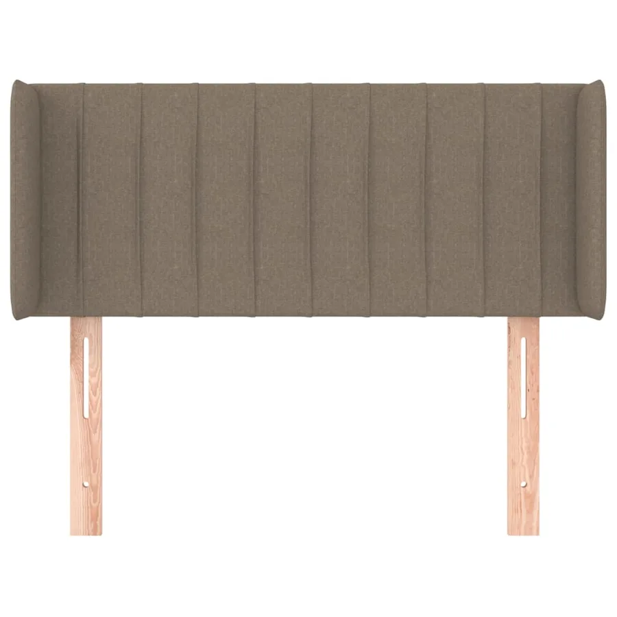 Tête de lit avec oreilles Taupe 103x16x78/88 cm Tissu - 3