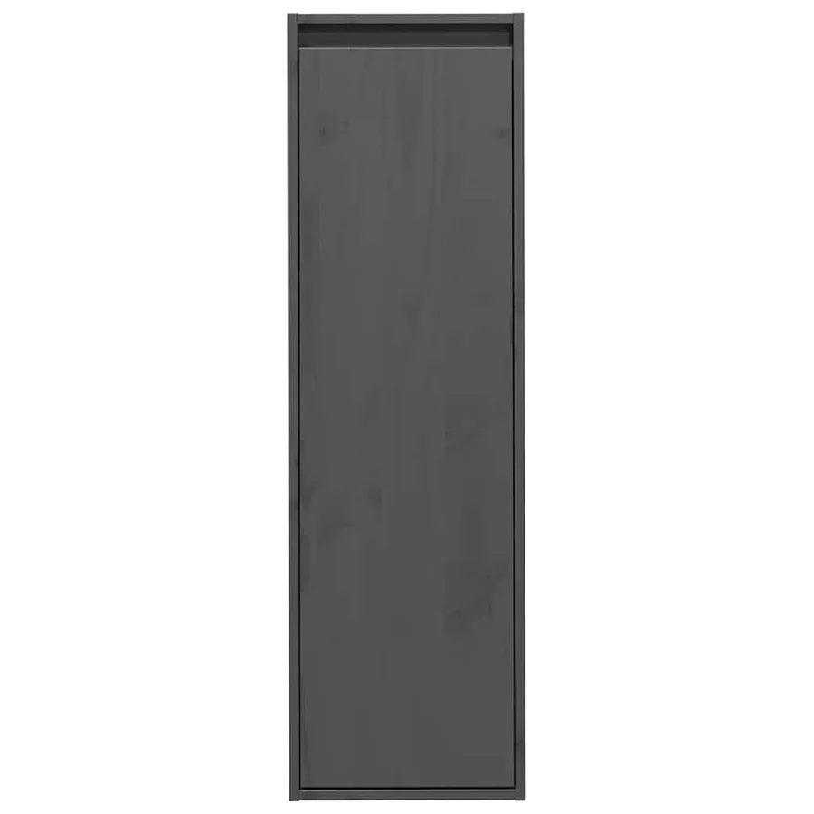 Armoires murales 2 pcs Gris 30x30x100 cm Bois de pin massif - 5
