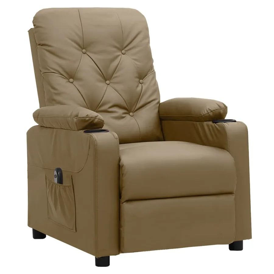 Fauteuil inclinable électrique Cappuccino Similicuir - 2