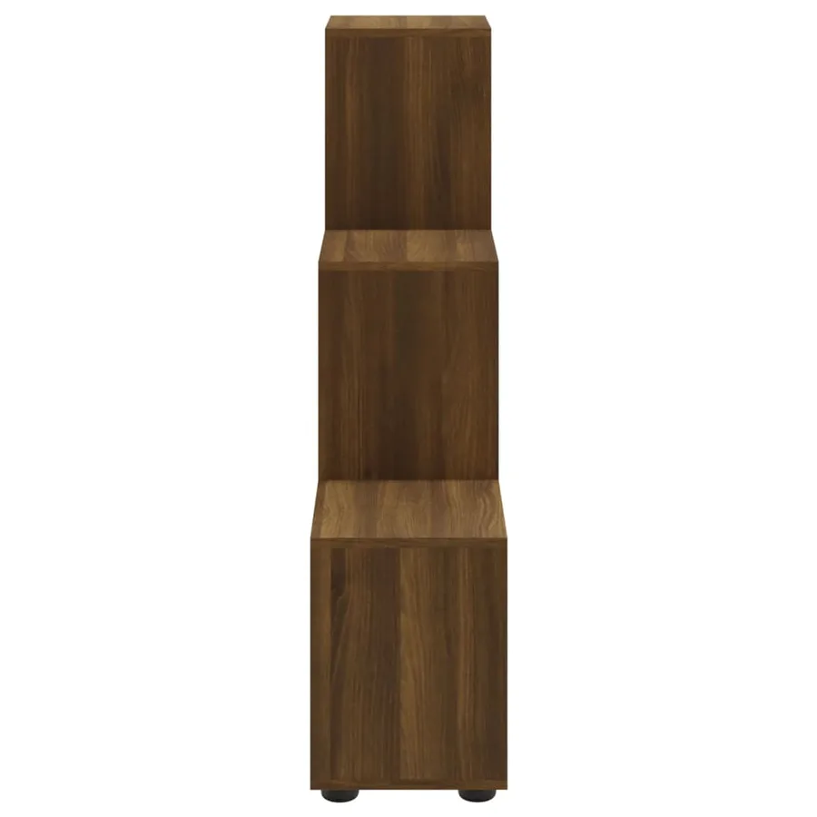 Bibliothèque escalier Chêne marron 107 cm Bois d'ingénierie - 5