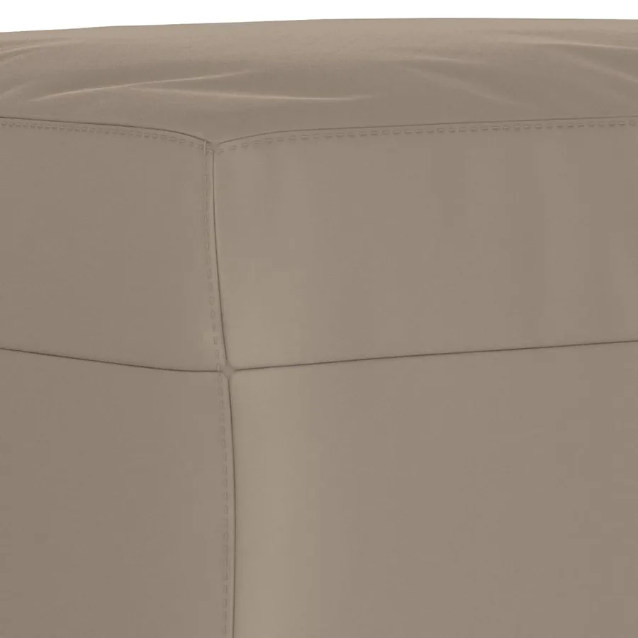 Repose-pied Taupe 70x55x41 cm Tissu microfibre - 5