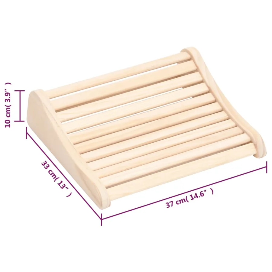 Appui-tête de sauna Bois massif de pin - 6