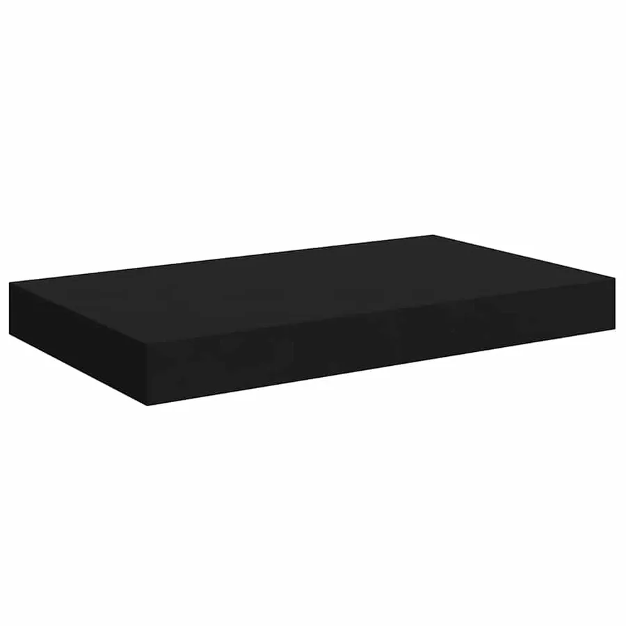 Étagères murales flottantes 2 pcs noir 40x23,5x3,8 cm MDF - 6