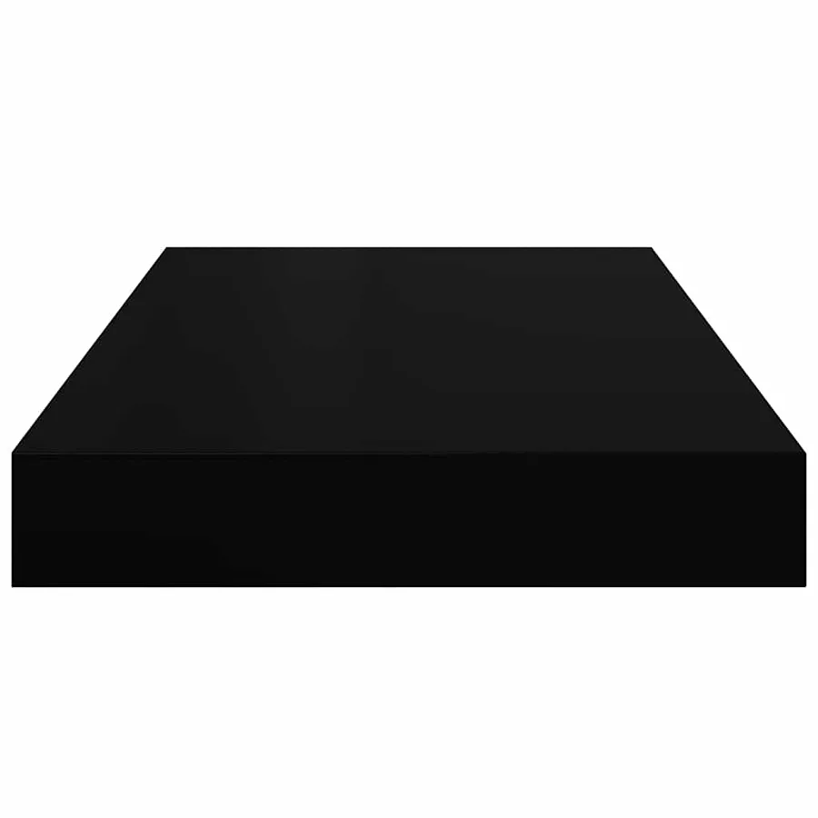 Étagères murales flottantes 2 pcs noir 40x23,5x3,8 cm MDF - 8