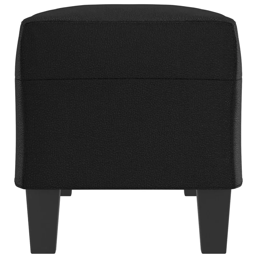 Banc Noir 100x35x41 cm Similicuir - 4