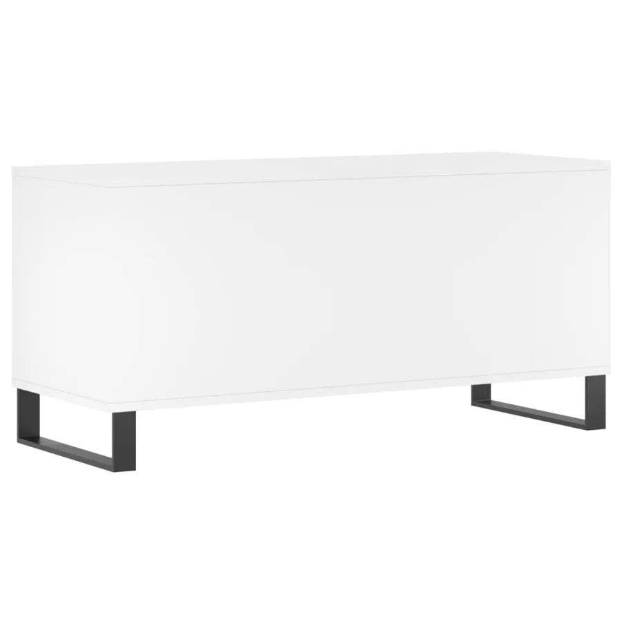 Armoire à disques blanc 100x38x48 cm bois d'ingénierie - 6