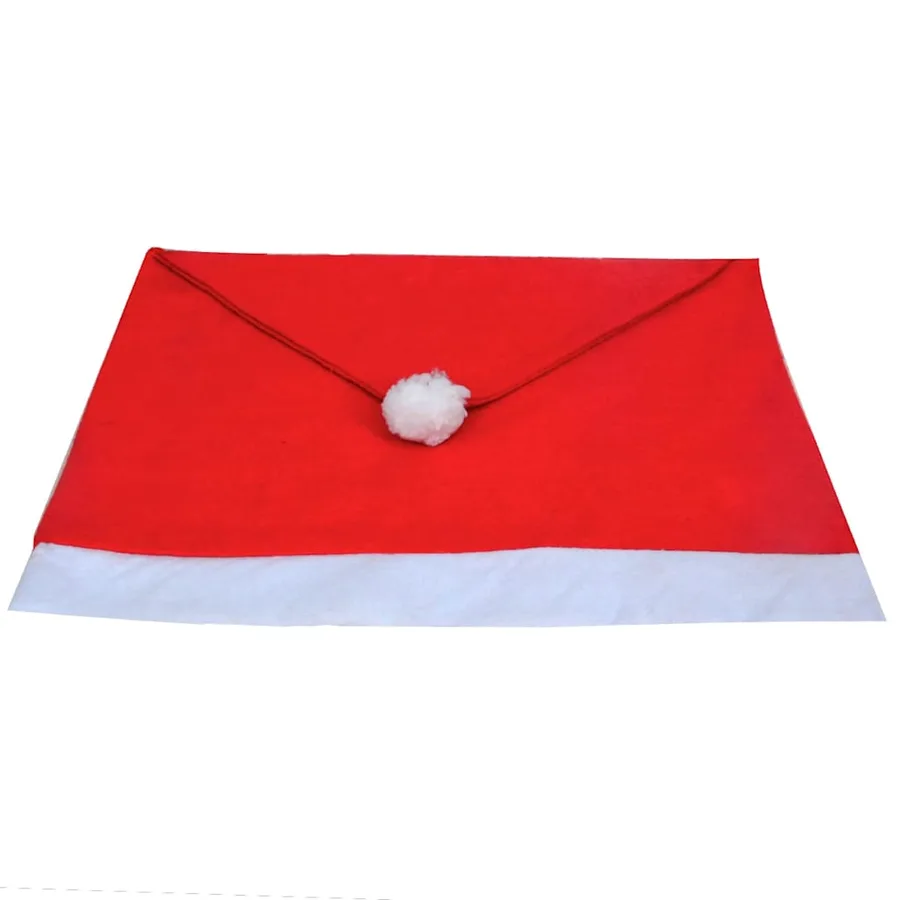 Housses de dossier de chaise 6 pcs Bonnet de Père Noël - 4
