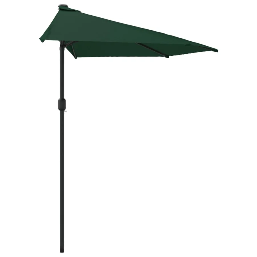 Parasol de balcon avec mât en aluminium Vert 270x144 cm Demi - 4