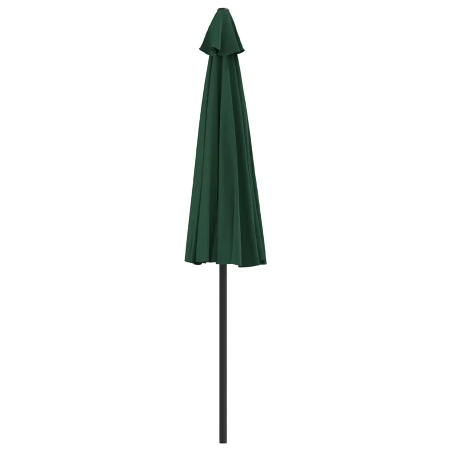 Parasol de balcon avec mât en aluminium Vert 270x144 cm Demi - 5