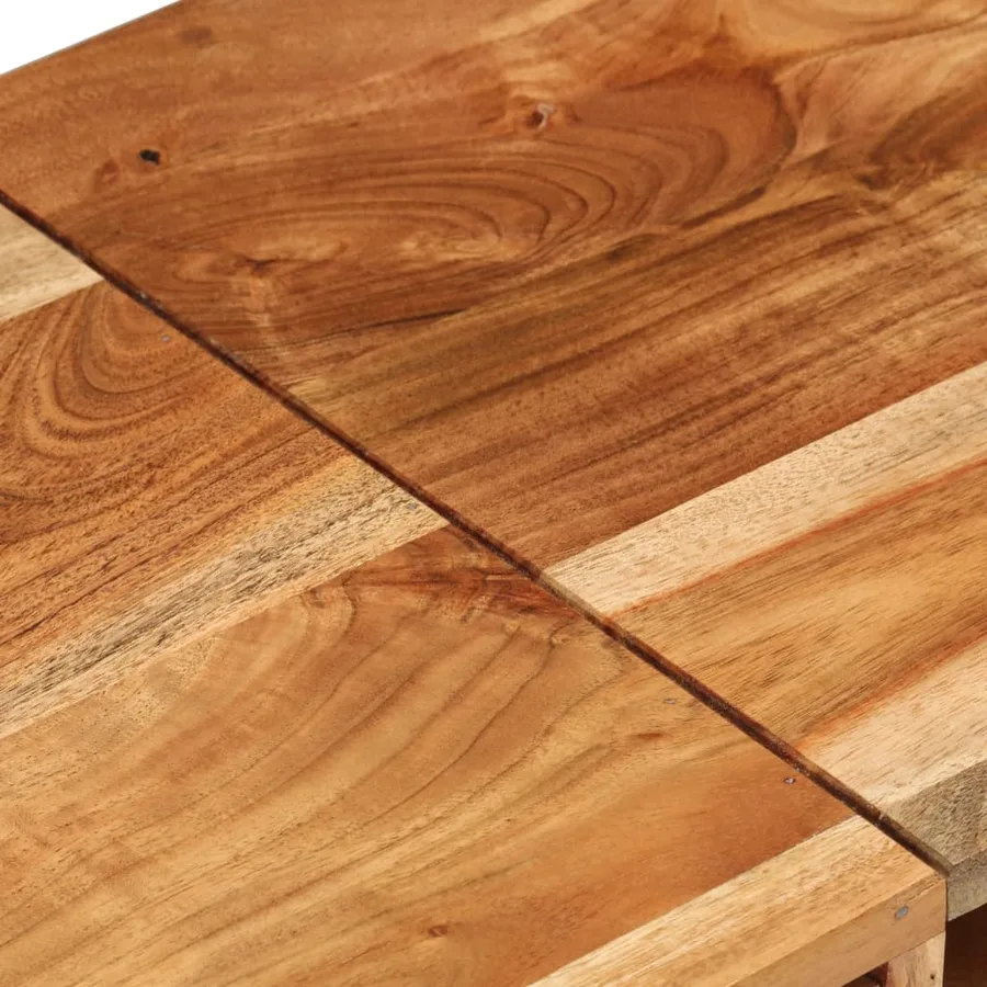 Meuble TV 145x35x35 cm Bois d'acacia massif - 8