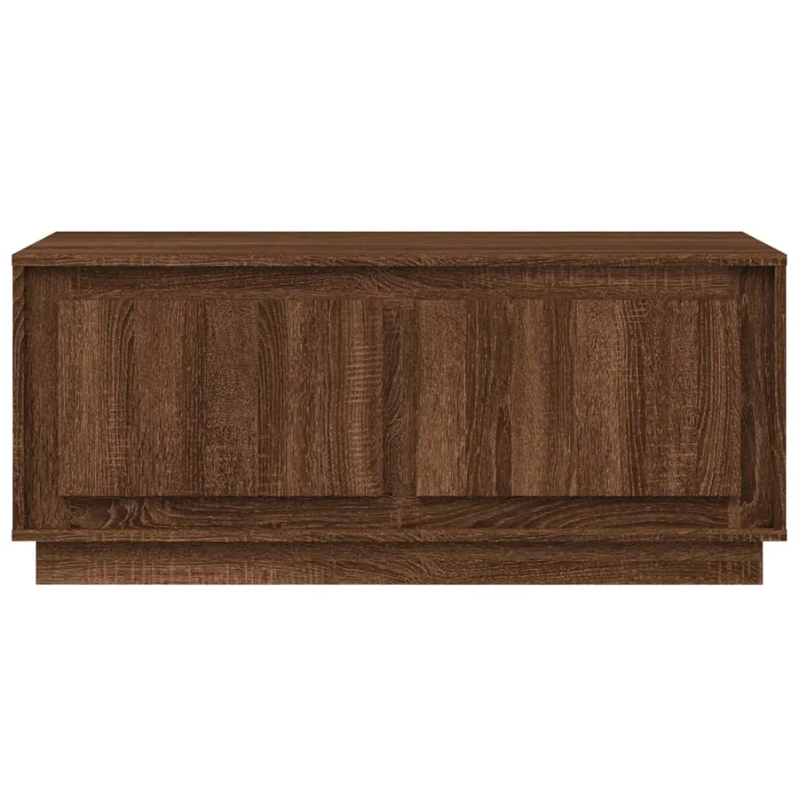 Table basse chêne marron 102x50x44 cm bois d'ingénierie - 6
