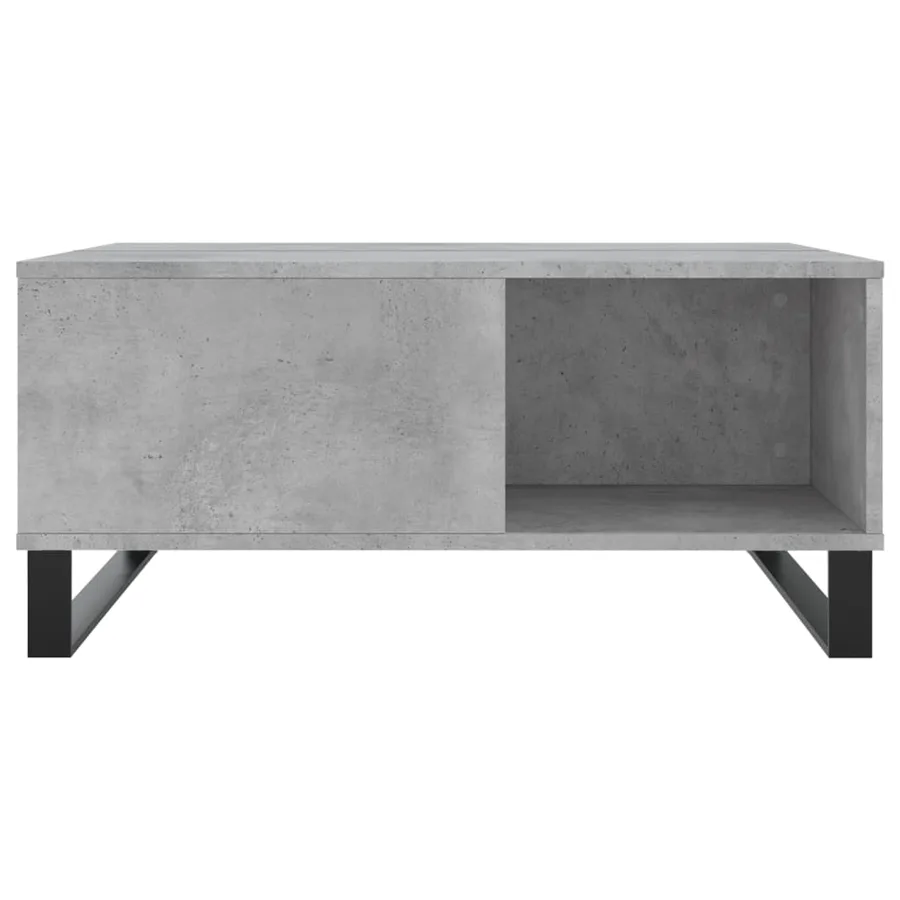 Table basse gris béton 80x80x36,5 cm bois d'ingénierie - 4