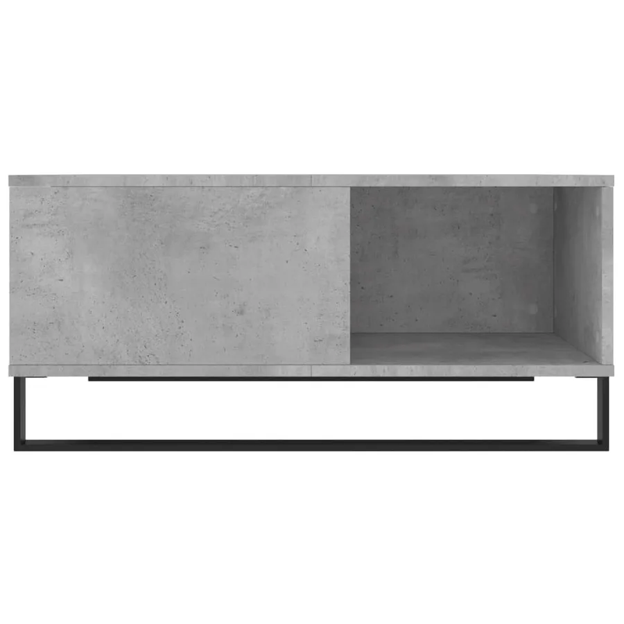 Table basse gris béton 80x80x36,5 cm bois d'ingénierie - 5