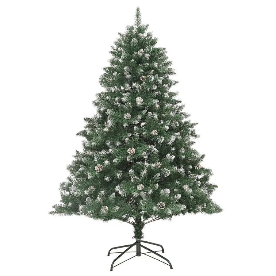 Sapin de Noël artificiel avec support 210 cm PVC - 2