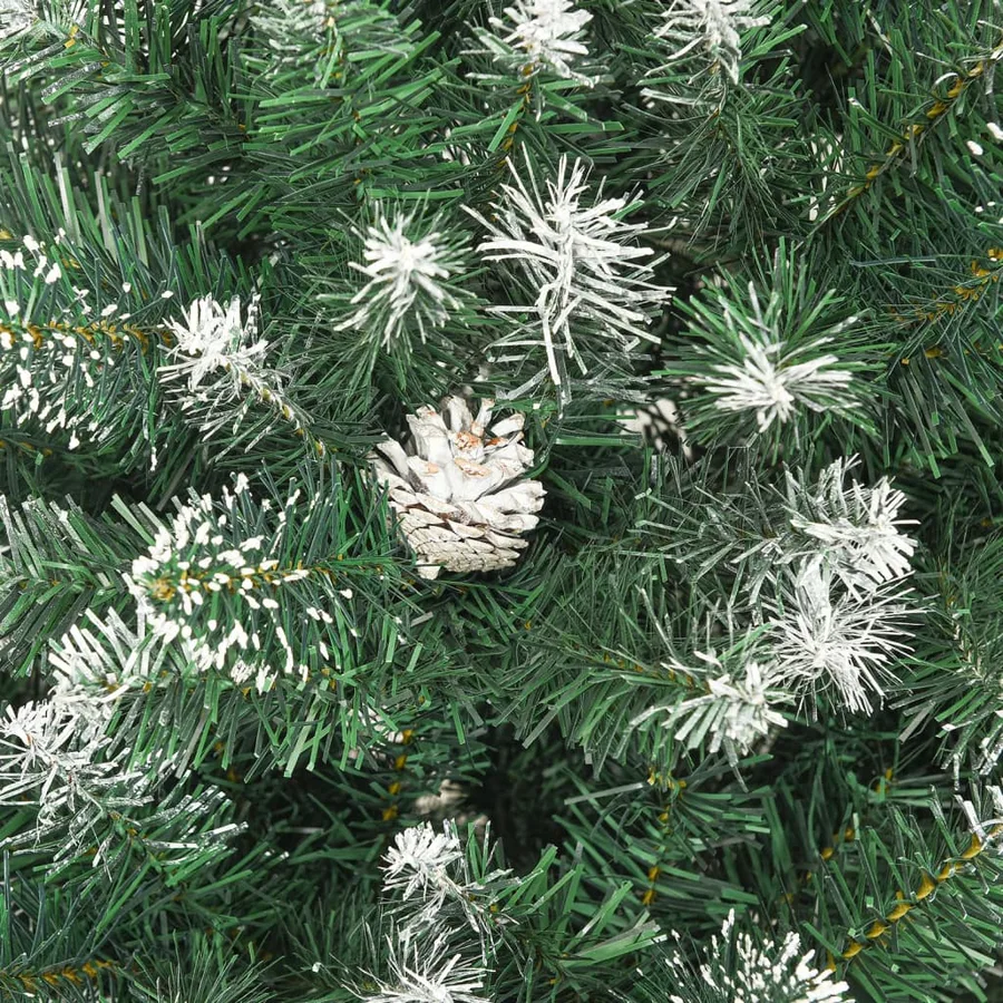 Sapin de Noël artificiel avec support 210 cm PVC - 6