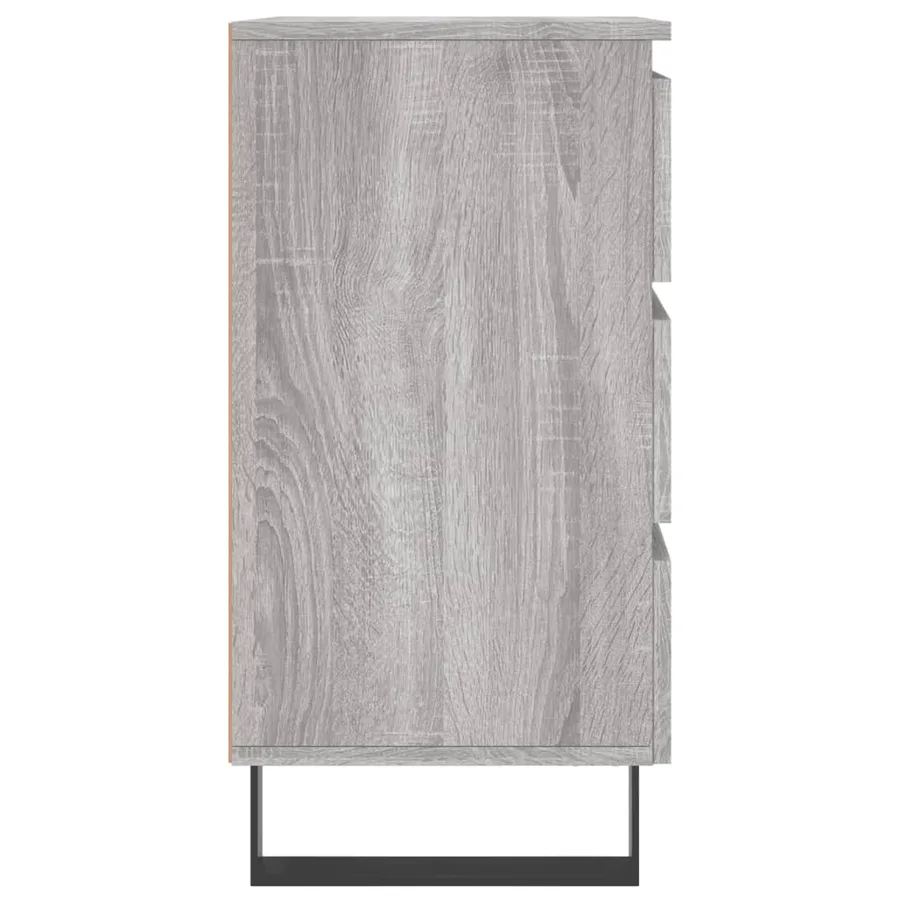 Tables de chevet 2 pcs sonoma gris 40x35x69 cm bois ingénierie - 7