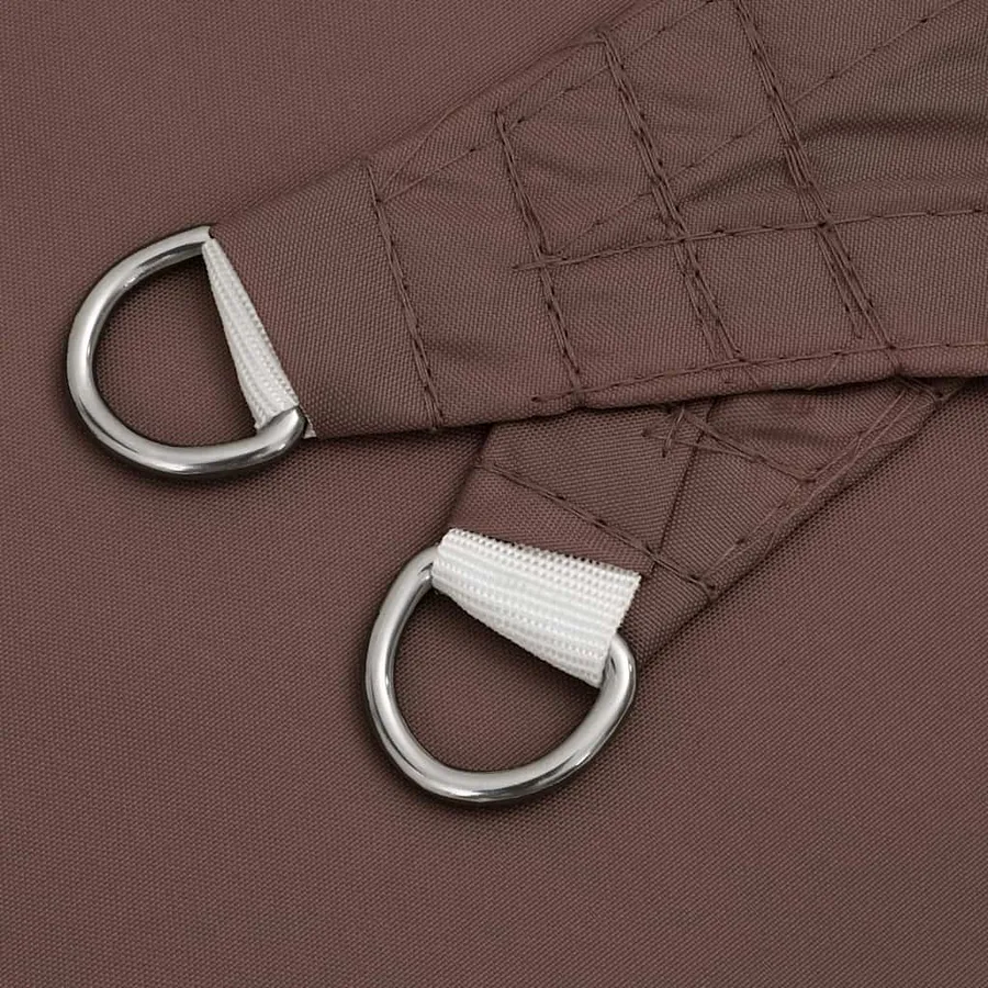 Voile de parasol tissu oxford rectangulaire 4x6 m marron - 5