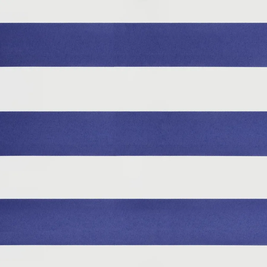 Auvent rétractable bleu et blanc 5x3 m tissu et aluminium - 8