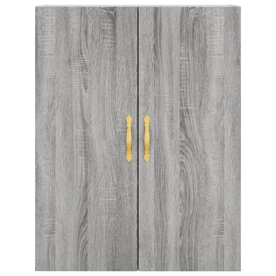 Buffet haut Sonoma gris 69,5x34x180 cm Bois d'ingénierie - 5